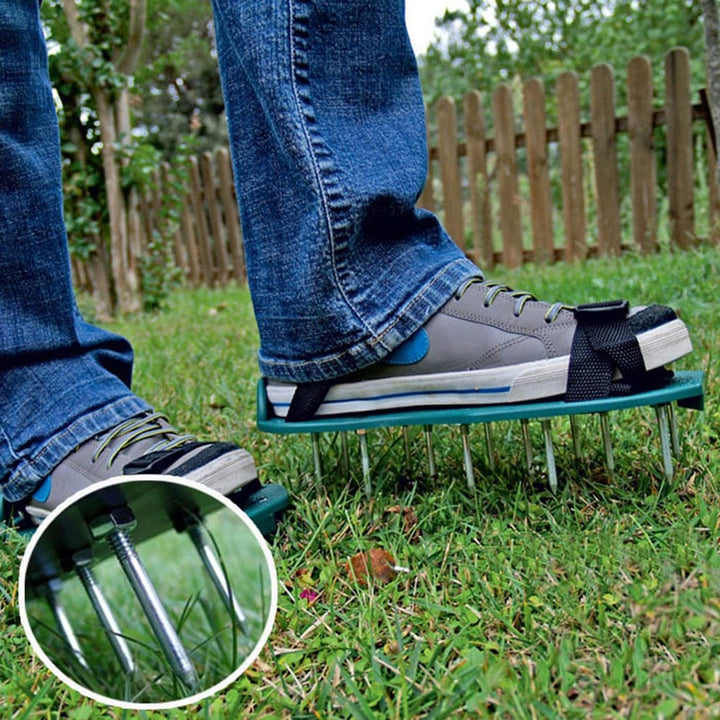 BowLift | Lawn Aerator Shoes | Spiked Gardening Footwear for Healthy Grass