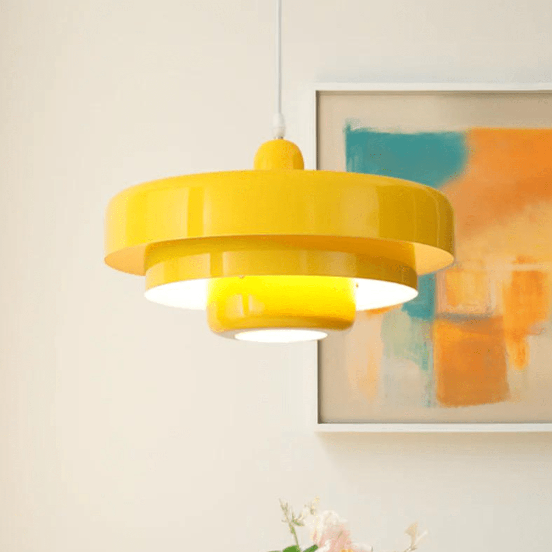 BowLift | Elegant three-level pendant light in macaron colors