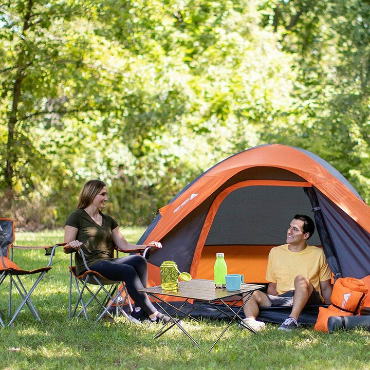 BowLift | Camping Folding Aluminum Outdoor Table Black