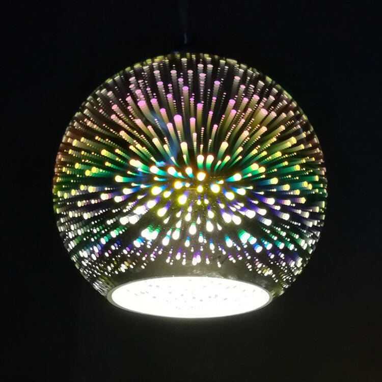BowLift | SPARKDOME – 3D Glass Dome Pendant Light with Colorful Illumination
