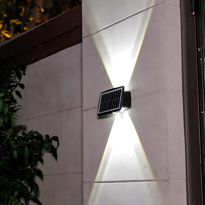 BowLift | Outdoor Solar LED Wall Light Black