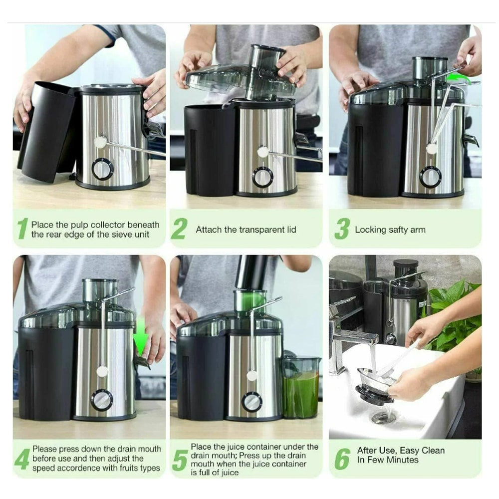 Juicer with pitcher 800W (1.25 liter pulp container) | Bowlift