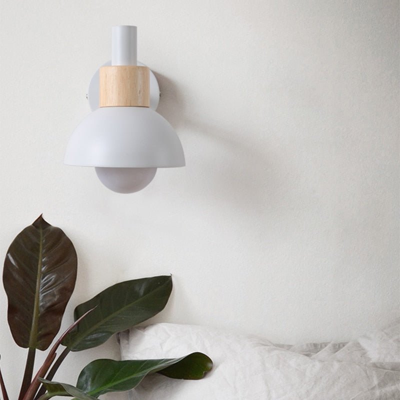 BowLift | ElmRadiance - Wood Wall Lamp