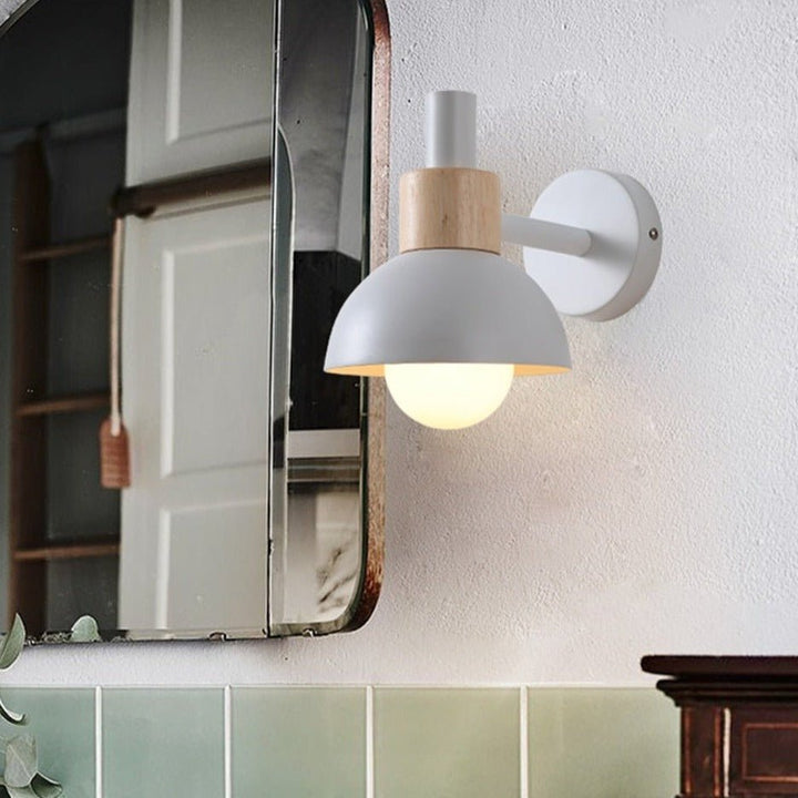 BowLift | ElmRadiance - Wood Wall Lamp