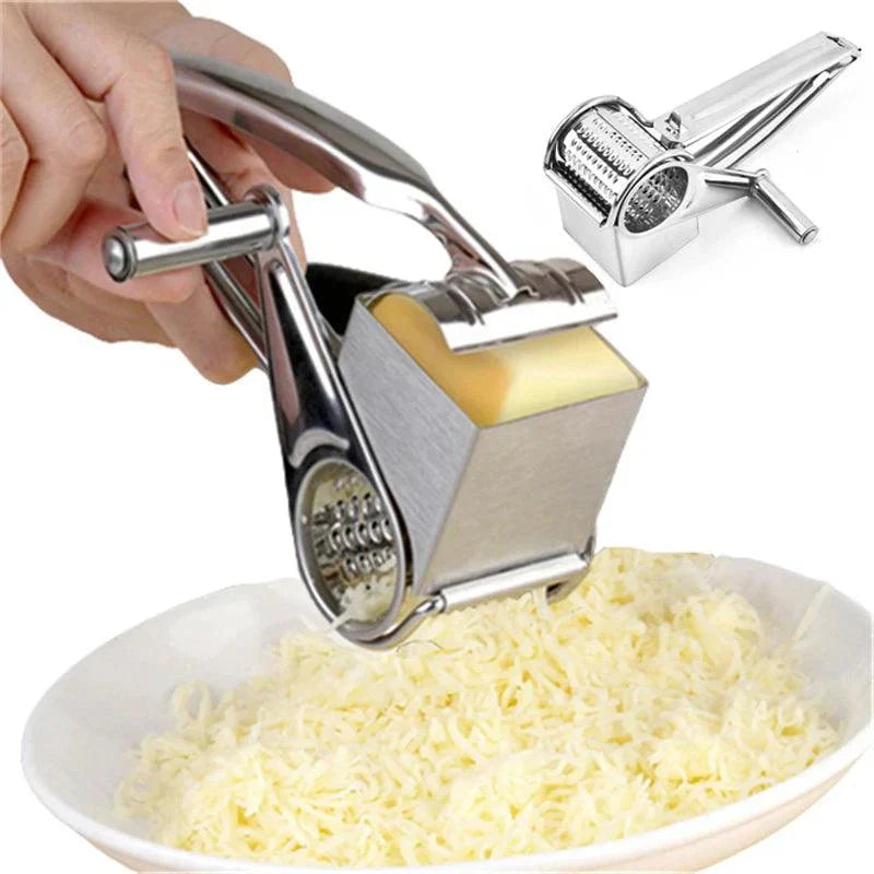 BowLift | Rotary Hand Grater Made of Stainless Steel with Replaceable Drums