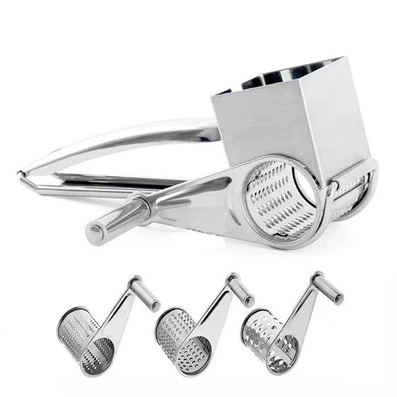 BowLift | Rotary Hand Grater Made of Stainless Steel with Replaceable Drums