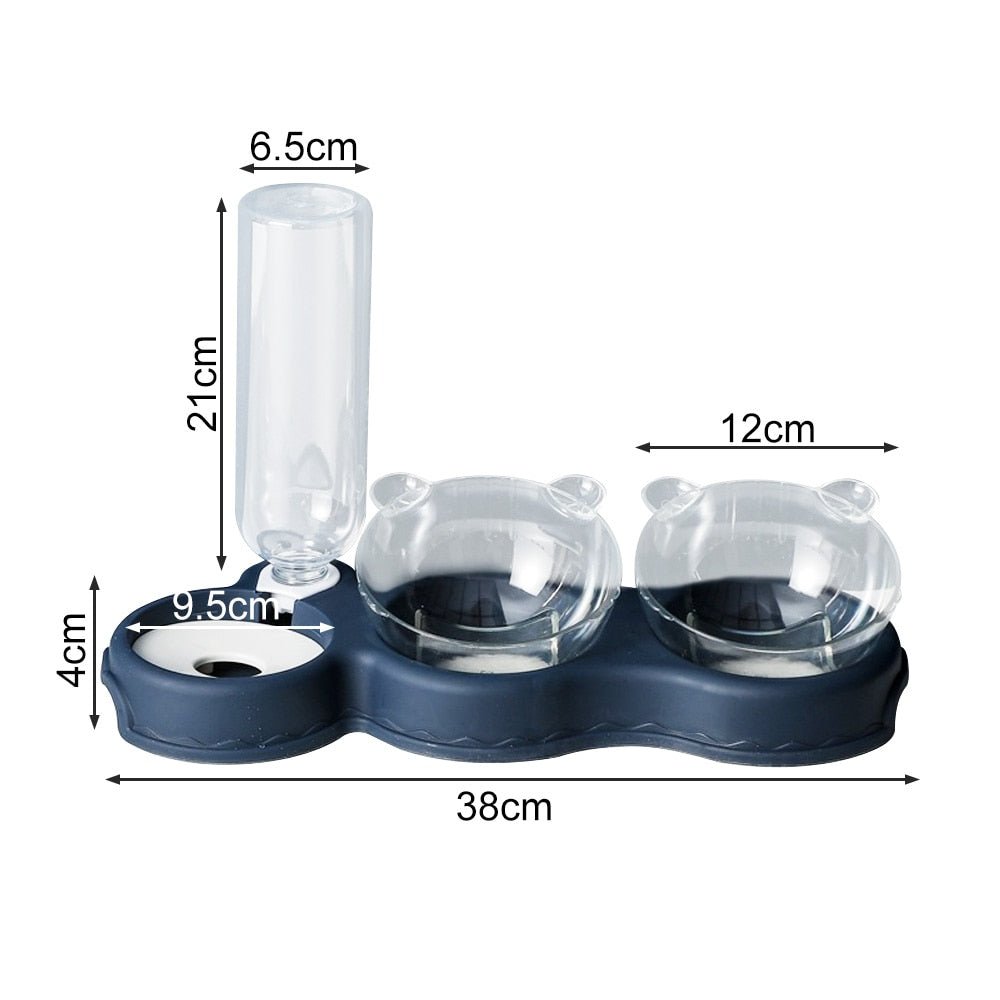 BowLift | FEASTFLOW – 3-in-1 Elevated Feeding Station with Automatic Water Dispenser