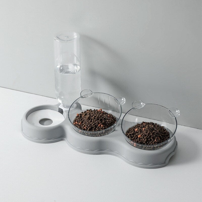 BowLift | FEASTFLOW – 3-in-1 Elevated Feeding Station with Automatic Water Dispenser
