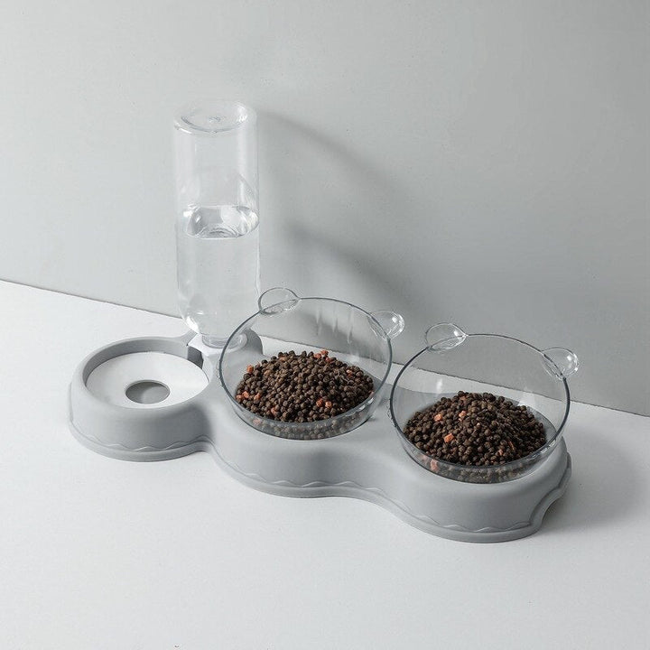 BowLift | FEASTFLOW – 3-in-1 Elevated Feeding Station with Automatic Water Dispenser