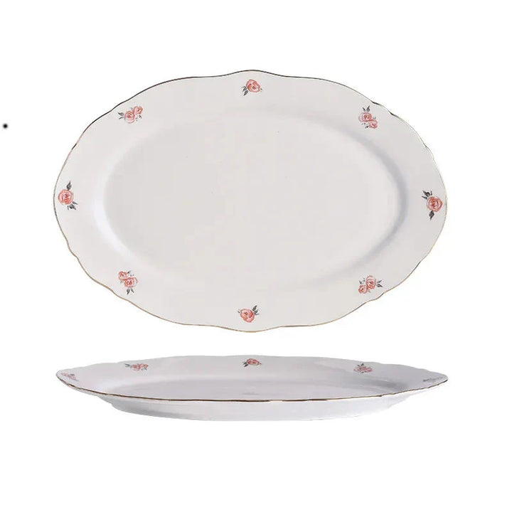 Kawaii Scoop Plate Ceramic Bowl Salad Spoon Steak Plate Dinnerware | Bowlift