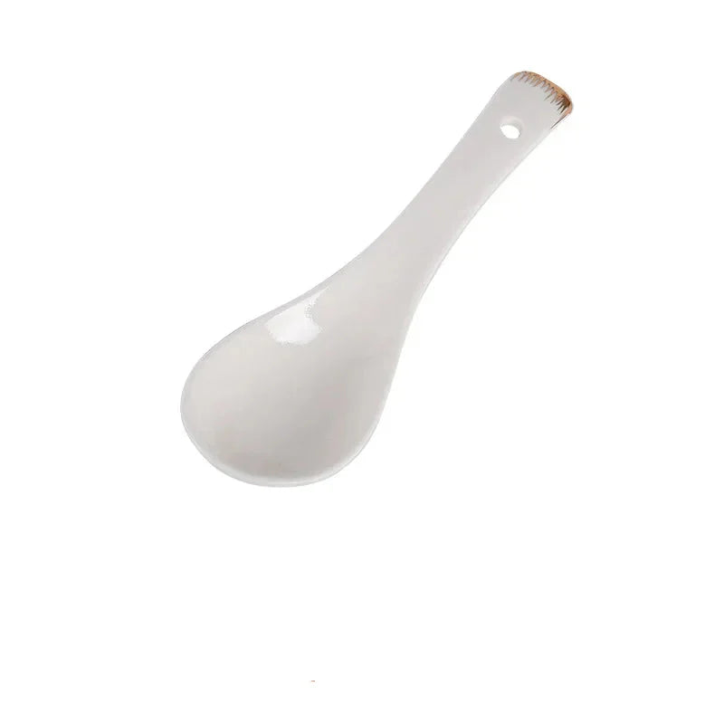 Kawaii Scoop Plate Ceramic Bowl Salad Spoon Steak Plate Dinnerware | Bowlift