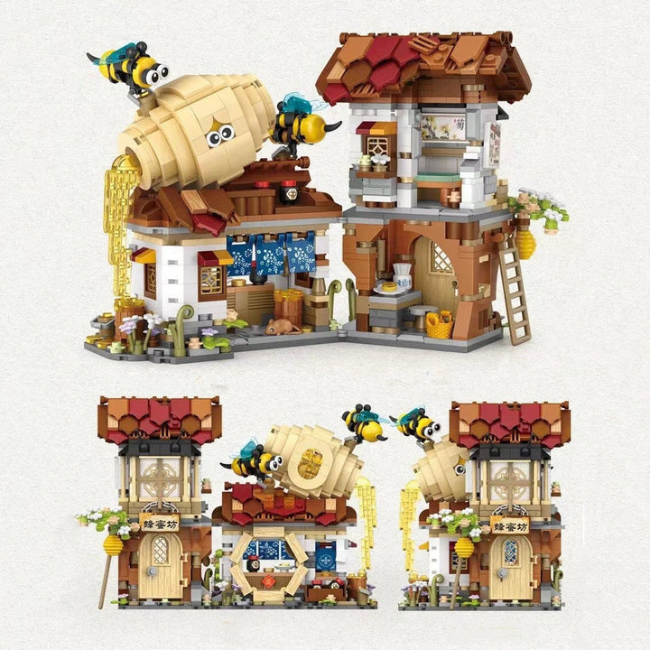 BowLift | Ancient Honey Bee & Bacon Shops Micro Building Set Collection