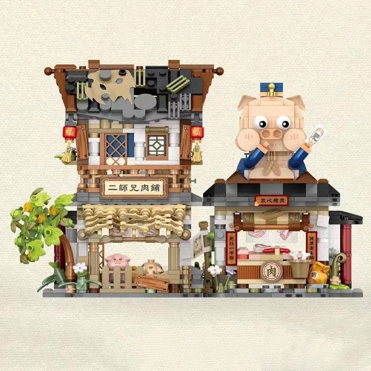 BowLift | Ancient Honey Bee & Bacon Shops Micro Building Set Collection