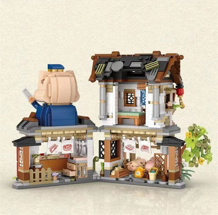 BowLift | Ancient Honey Bee & Bacon Shops Micro Building Set Collection
