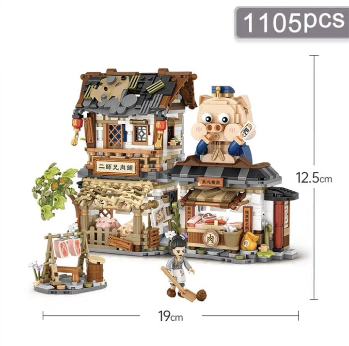 BowLift | Ancient Honey Bee & Bacon Shops Micro Building Set Collection