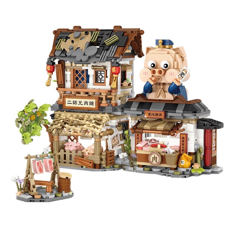 BowLift | Ancient Honey Bee & Bacon Shops Micro Building Set Collection