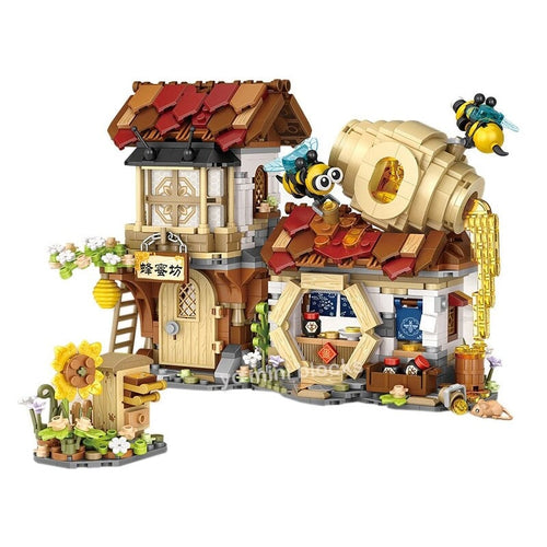 BowLift | Ancient Honey Bee & Bacon Shops Micro Building Set Collection