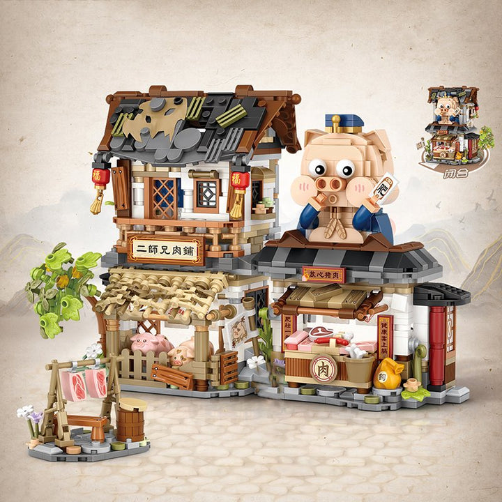 BowLift | Ancient Honey Bee & Bacon Shops Micro Building Set Collection