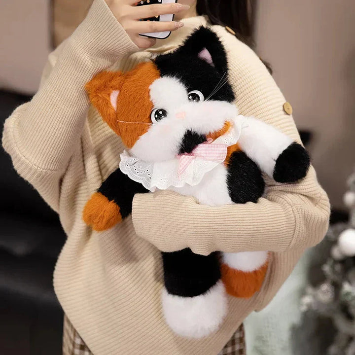 BowLift | Big-eyed Calico Siamese Cat Plush Friends