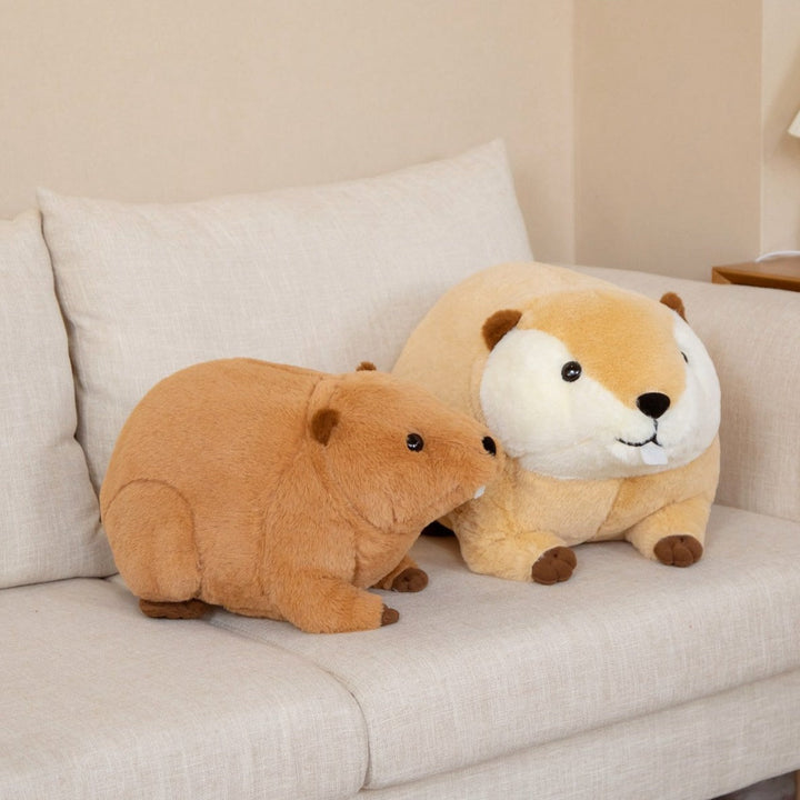 BowLift | Billy & Willy the Fluffy Brown Beaver Plushie
