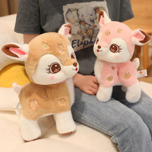 BowLift | Blossom & Maple Kawaii Pink Brown Deer Plushies