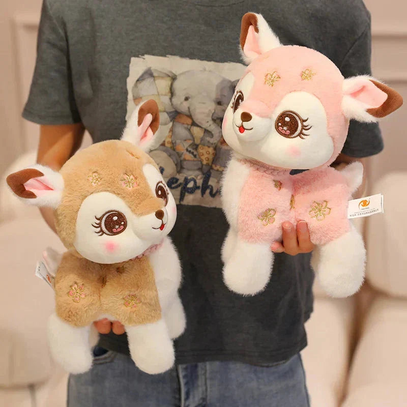 BowLift | Blossom & Maple Kawaii Pink Brown Deer Plushies