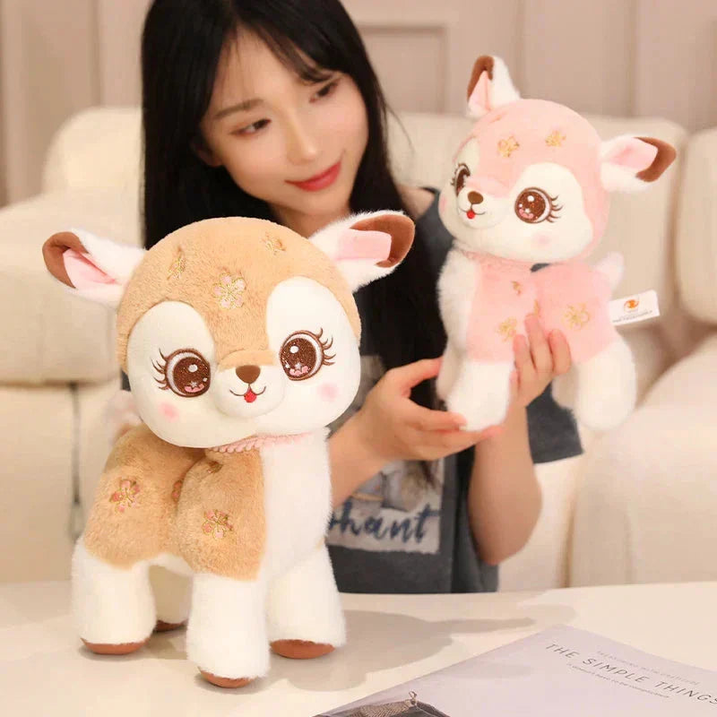 BowLift | Blossom & Maple Kawaii Pink Brown Deer Plushies