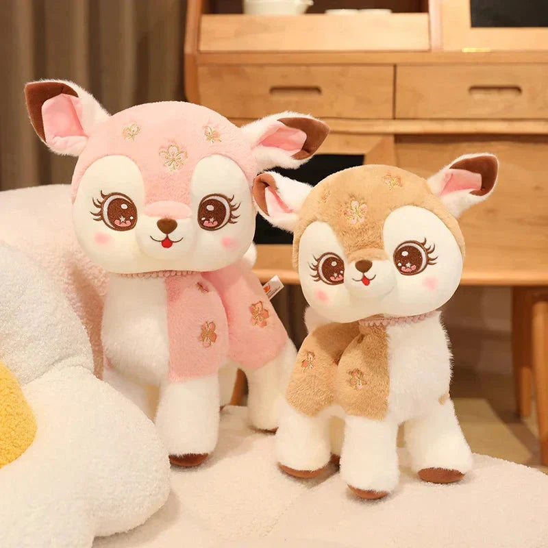 BowLift | Blossom & Maple Kawaii Pink Brown Deer Plushies