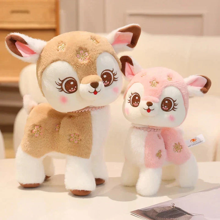 BowLift | Blossom & Maple Kawaii Pink Brown Deer Plushies