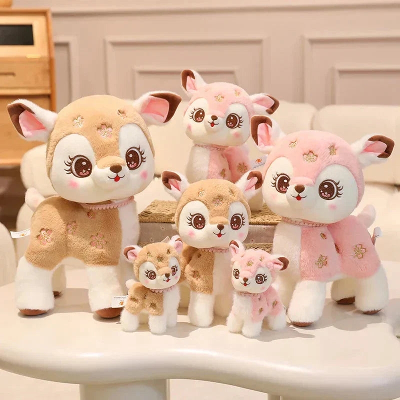 BowLift | Blossom & Maple Kawaii Pink Brown Deer Plushies