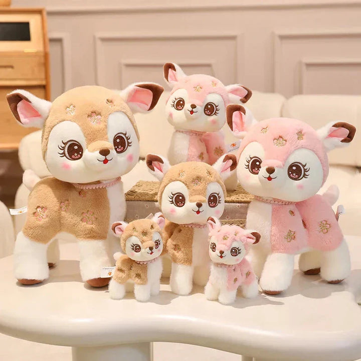 BowLift | Blossom & Maple Kawaii Pink Brown Deer Plushies