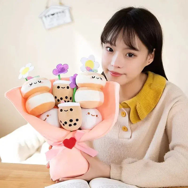 BowLift | Boba Bubble Tea Flower Bouquet Plushie