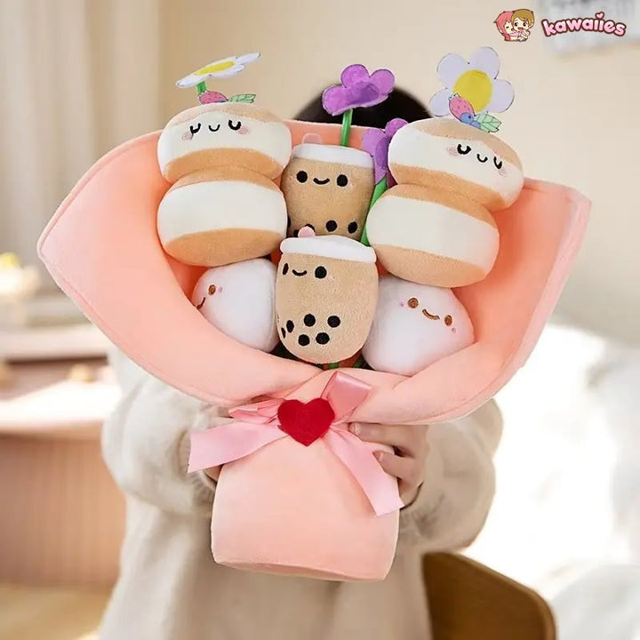 BowLift | Boba Bubble Tea Flower Bouquet Plushie