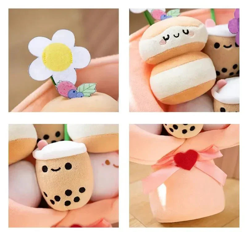 BowLift | Boba Bubble Tea Flower Bouquet Plushie