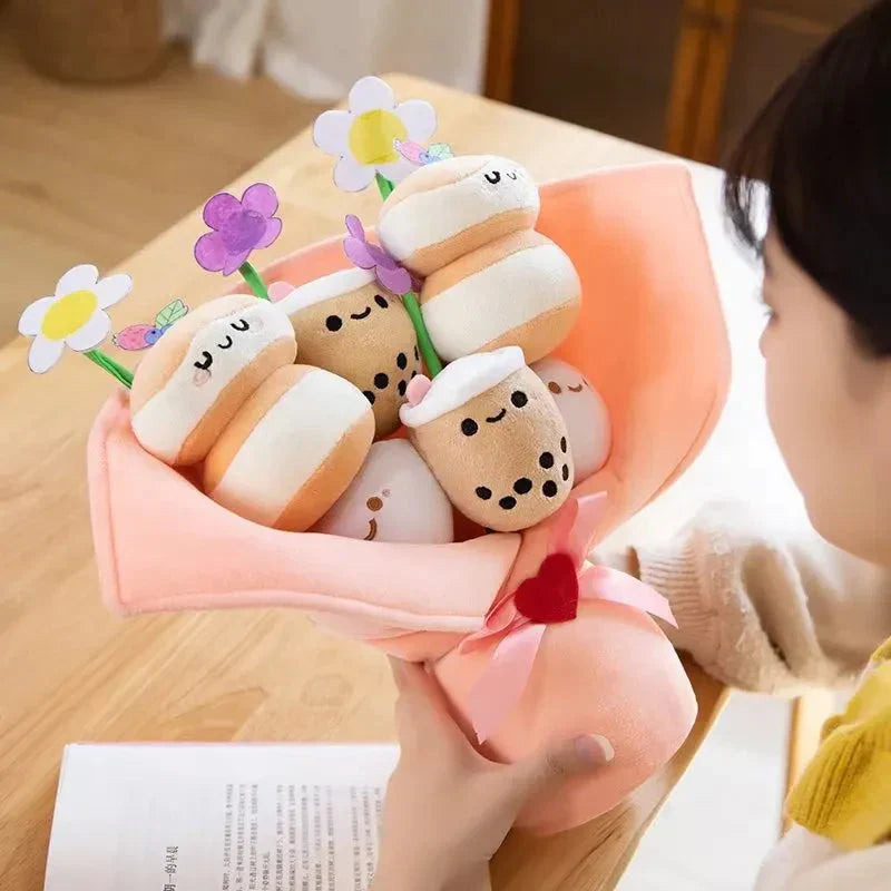 BowLift | Boba Bubble Tea Flower Bouquet Plushie