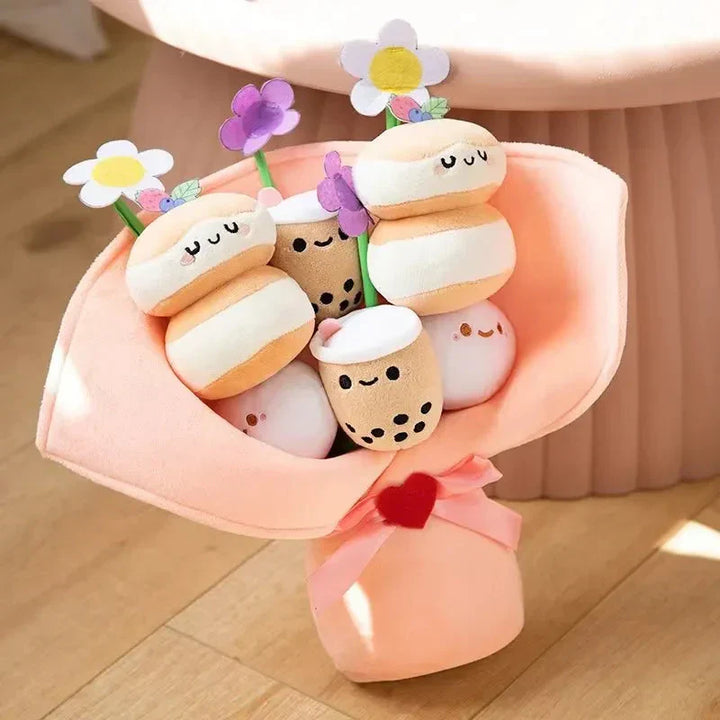 BowLift | Boba Bubble Tea Flower Bouquet Plushie