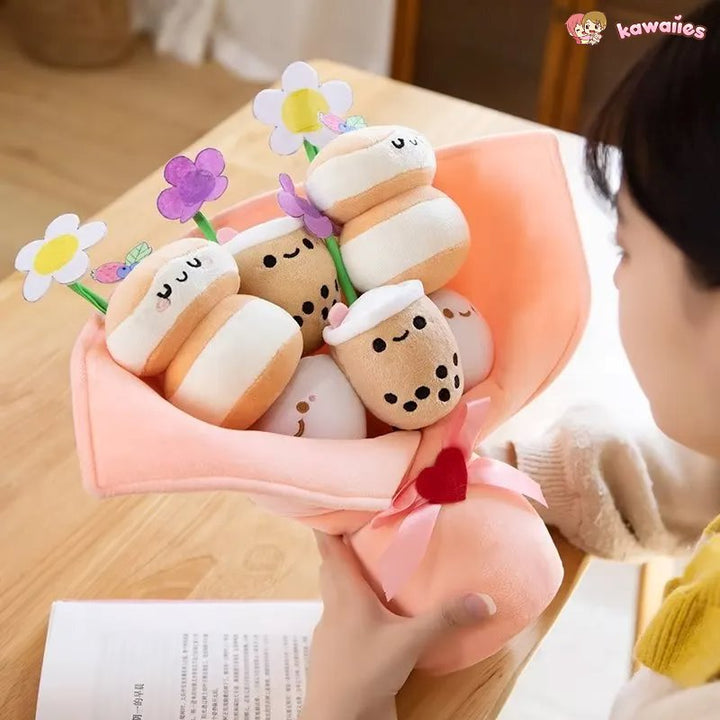 BowLift | Boba Bubble Tea Flower Bouquet Plushie