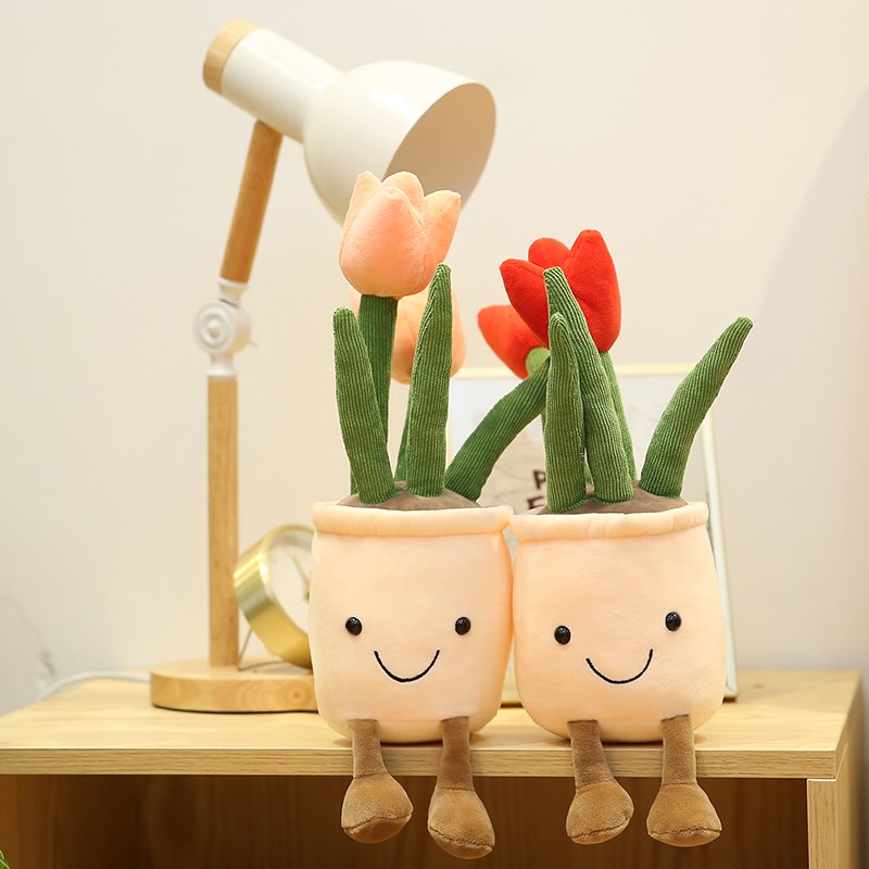 BowLift | Bubbly Tulip Flower Pot Plush