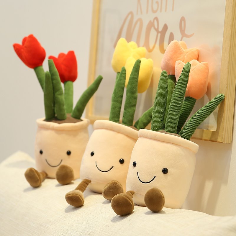 BowLift | Bubbly Tulip Flower Pot Plush