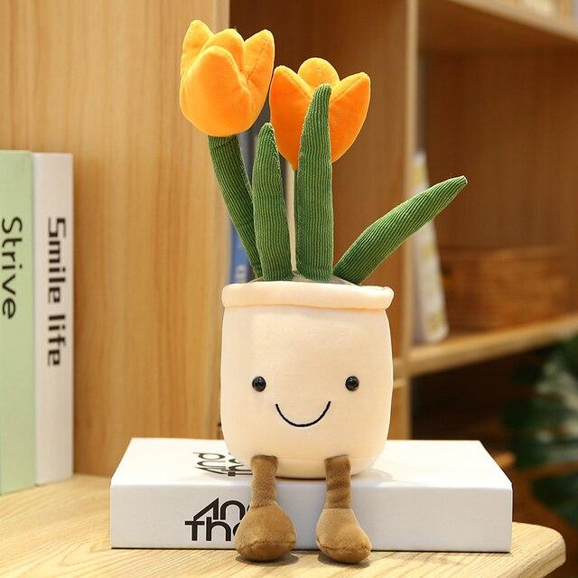 BowLift | Bubbly Tulip Flower Pot Plush