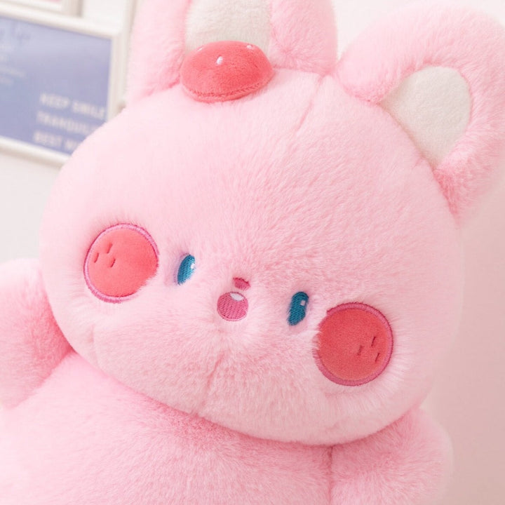 BowLift | Buttons the Fluffy Pink Bunny Plushie