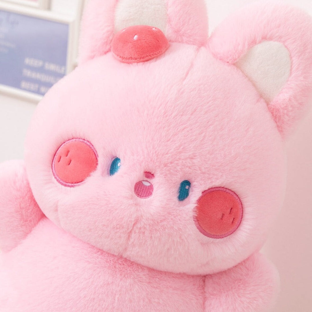 BowLift | Buttons the Fluffy Pink Bunny Plushie