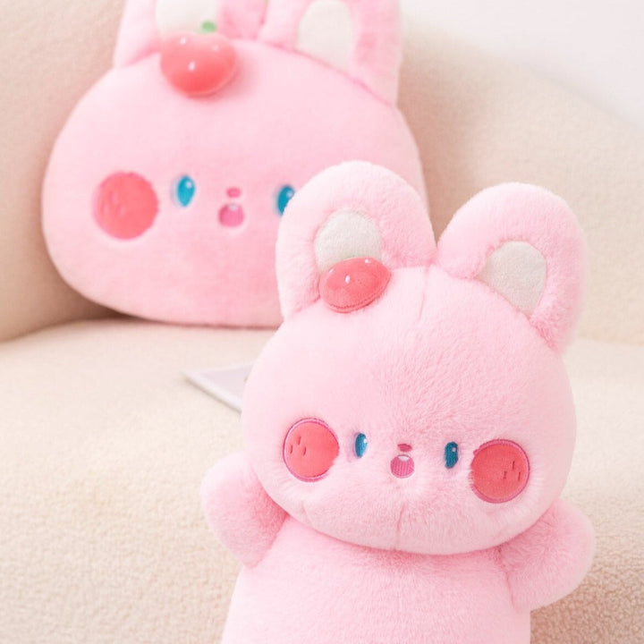 BowLift | Buttons the Fluffy Pink Bunny Plushie