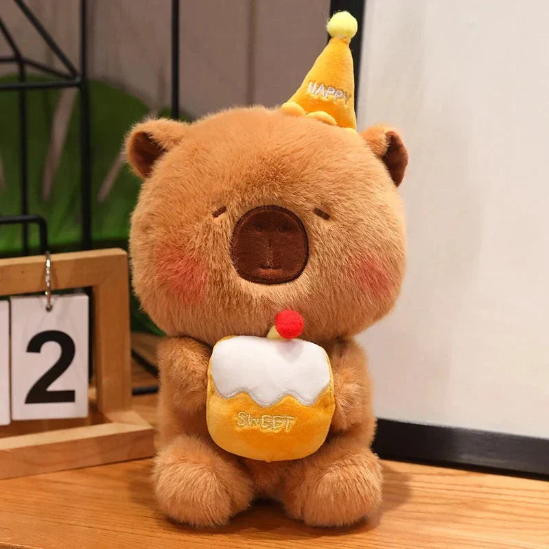 BowLift | Capybara & Bear Happy Birthday Cake Plushies