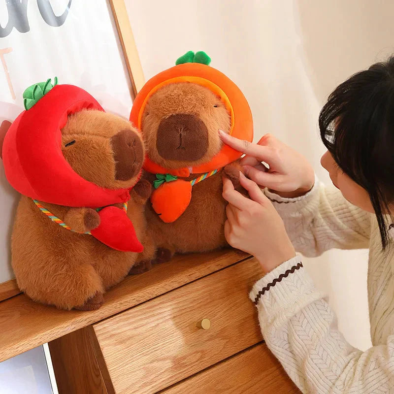 BowLift | Capybara with Vegetable Hats Plushie