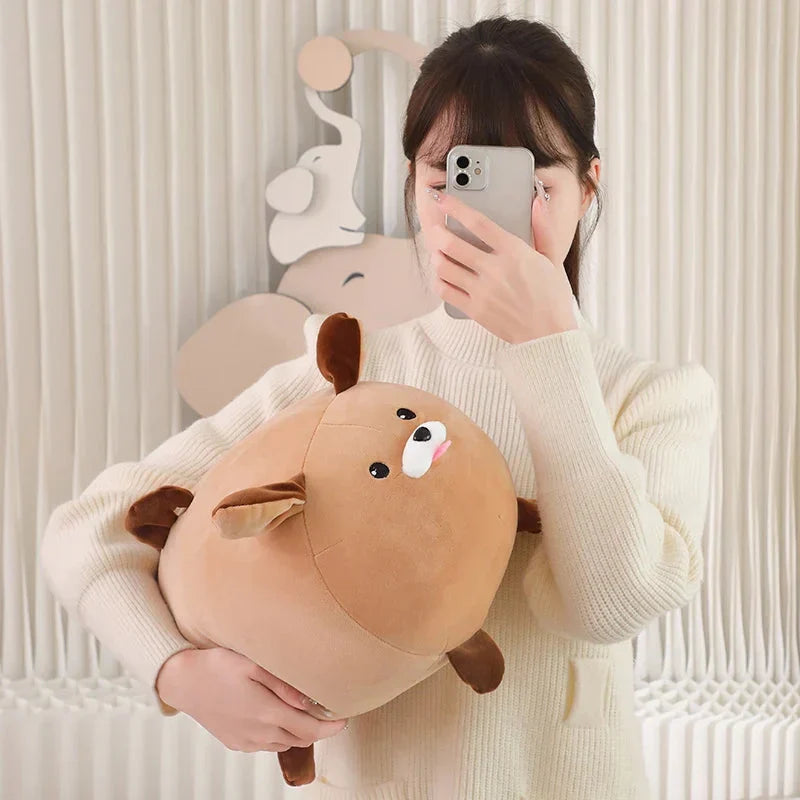 BowLift | Cheerful White Brown Dog Plushies