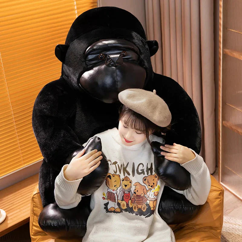 BowLift | Chunky Black Silver Gorilla Ape Plushies