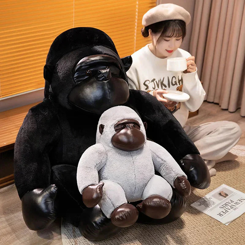 BowLift | Chunky Black Silver Gorilla Ape Plushies