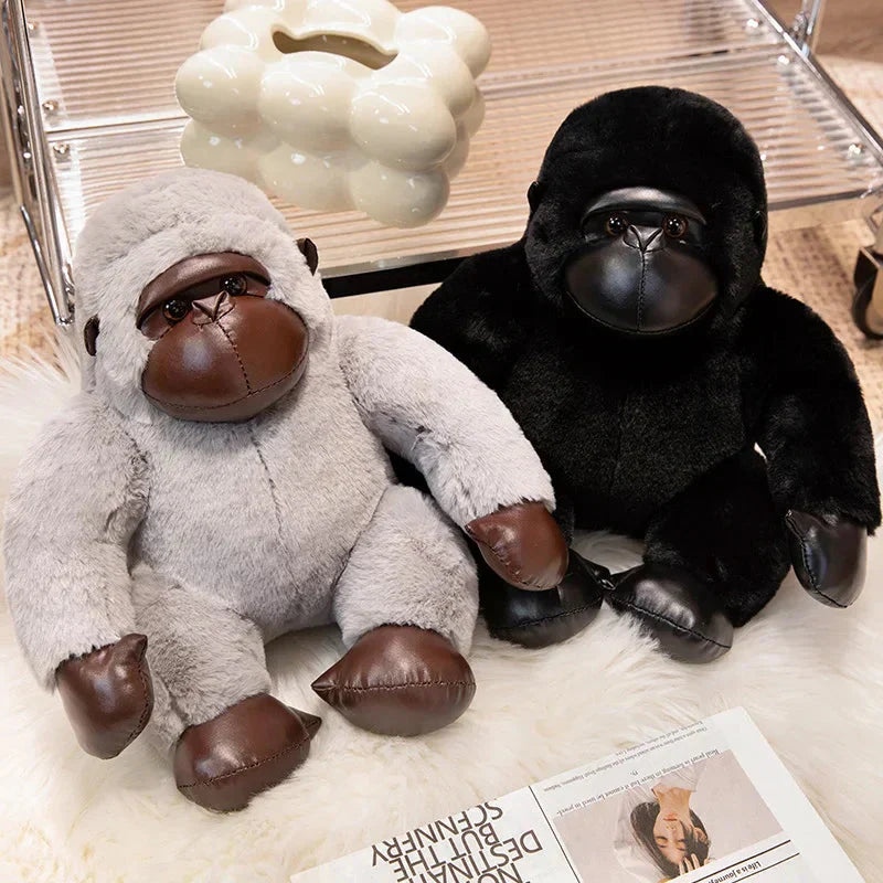 BowLift | Chunky Black Silver Gorilla Ape Plushies
