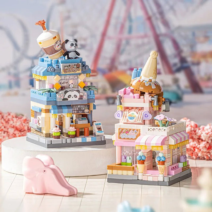 BowLift | City View Ice Cream Panda Cafes Flower Camera Shops Micro Building Sets